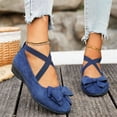 thumbnail image 7 of Domuza Womens Mary Jane Shoes Slip on Dressy Ballet Shoes for Women 2026 New Vintage Non-Slip Shoes for Casual Work Office Blue 8（EU-40）, 7 of 7