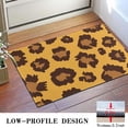 thumbnail image 3 of Yellow and Black Of Leopard Print Door Rugs,Washable Non Slip Door Mats Indoor,Decorative Door Mats,Entry Mat Indoor for Entrance,Bedroom,Kitchen,Bathroom,16"x24", 3 of 6