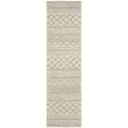 thumbnail image 3 of SAFAVIEH Arizona Teagan Geometric Striped Shag Runner Rug, Ivory/Beige, 2'3" x 6', 3 of 8