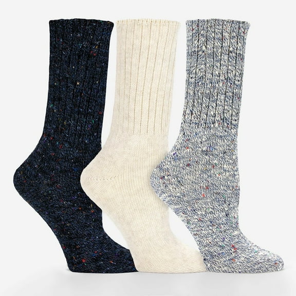 Creative Knitwear Men's and Women's Crew Boot Sock- 3 Pack
