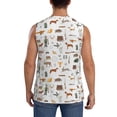 thumbnail image 4 of Haiem Men's Outdoor Living Print Tank Tops Summer Sleeveless Cut Off Workout T-Shirts Fitness Vest Athletic Undershirts-Large, 4 of 8