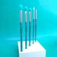thumbnail image 3 of Moda Brush Neon Blue Glitter Eye 5pc Makeup Brush Kit, 3 of 5