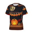 thumbnail image 5 of Qekee Halloween Decoration Classic Fit T-Shirt Men's Shirt Men's Tight Short Sleeves for Exercise, Running, Mountaineering - Halloween Decoration, 5 of 9