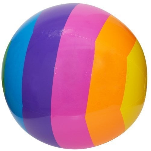 GIANT RAINBOW BEACH BALL HUGE 32" DIAMETER