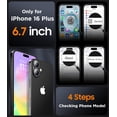 thumbnail image 4 of XIHAMA Designed for iPhone 16 Plus  Case, Magnetic Translucent [2+Full Coverage Tempered Glass Screen Protector] [Full Camera Protection] Anti-Fingerprint Anti-Scratch for iPhone16 Plus 6.7, 4 of 7