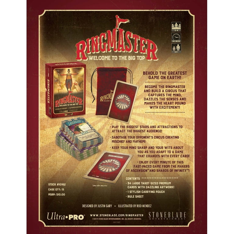 Ultra Pro Ringmaster: Welcome to The Big Top - 2-4 Players