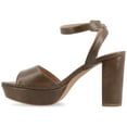 thumbnail image 3 of Journee Womens Nairri Vegan Leather Platform Heel Dress Sandals, Widths Available, 3 of 10