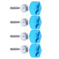 thumbnail image 3 of 4pcs Hex Combiners Aluminum Alloy Blue RC Splined Wheel Hubs with Anti Slip Nuts Pins for Remote Control Car Upgrade,, 3 of 5