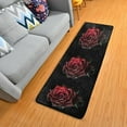 thumbnail image 3 of Dreamtimes Romantic Red Rose Hallway Runner Rug 2'x6' Kitchen Rug with Rubber Backing Valentines Gifts Non Slip Entryway Rug Runner Washable Soft Area Rug for Hallway Bedroom Kitchen Decor, 3 of 6