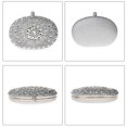 thumbnail image 3 of Monedero de mano COAIMANEY con purpurina con diamantes de imitación brillantes para bodas, 3 of 8
