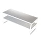 thumbnail image 3 of Soporte para monitor de computadora, resistente, para apartamentos, escritorio y portátil. Blanco de 2 niveles., 3 of 9