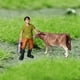 thumbnail image 4 of Figuras de animales de granja realistas Sunnimix Toy Keeper Farmer Arena Colección Decoraciones Playsets Modelo Figuras para niños pequeños, 4 of 8