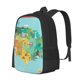 thumbnail image 1 of Easygdp USA Tourist Map Mochila de Gran Capacidad Minimalista Ideal para Escuela, Viajes y Uso Diario, 1 of 6