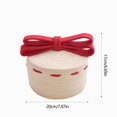 thumbnail image 3 of Sweet Bow Table Storage Basket Christmas Festival Gift Box Cover Dustproofes Storage Snack Storage Basket, 3 of 6