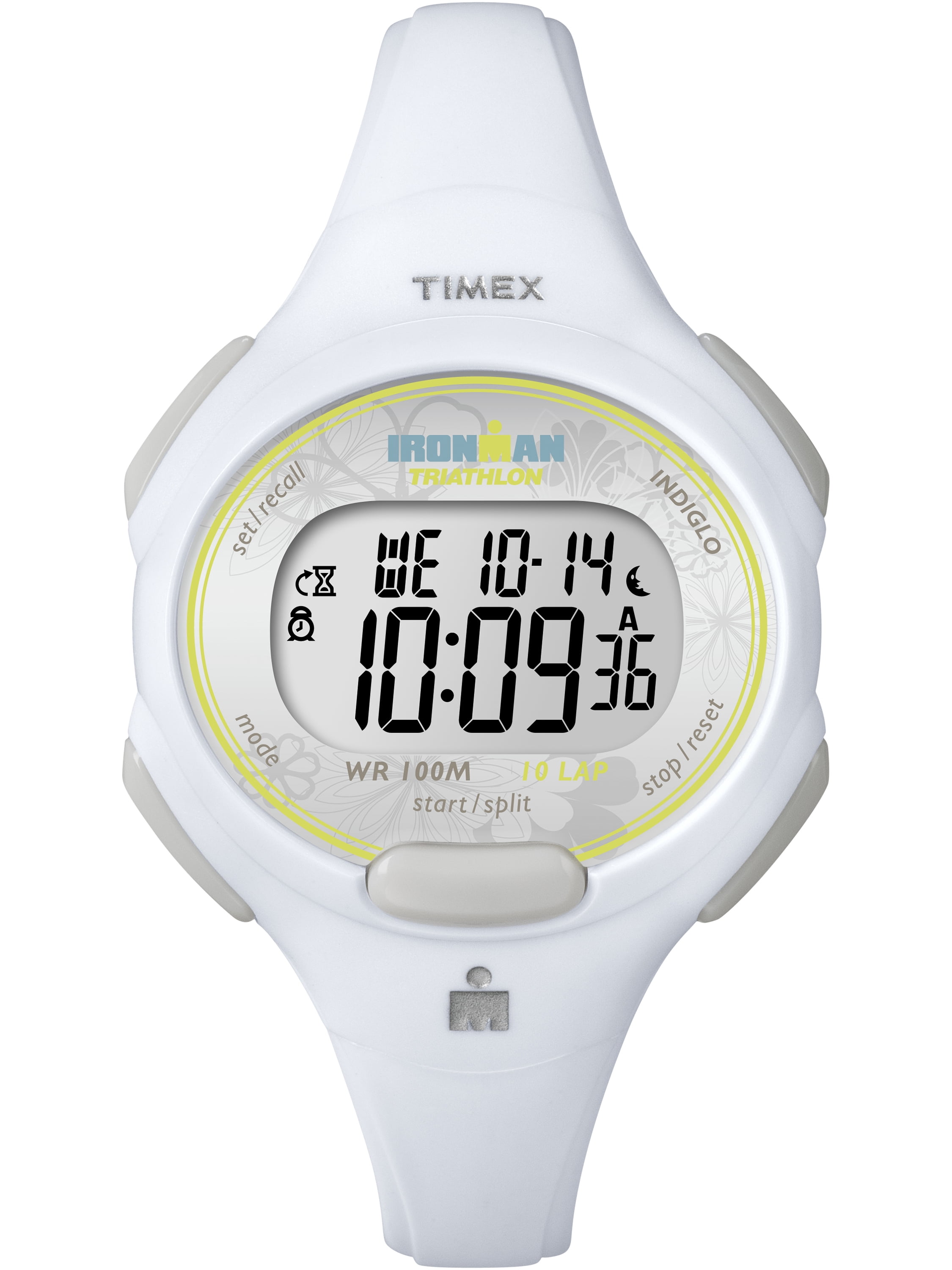 TIMEX Women's IRONMAN Essential 10 White 34mm Sport Watch, Resin Strap -  