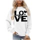 thumbnail image 1 of Ounisa Womens Valentines Sweatshirt Love Heart Graphic Print Pullover Casual Long Sleeve Valentine's Blouse Top, 1 of 5