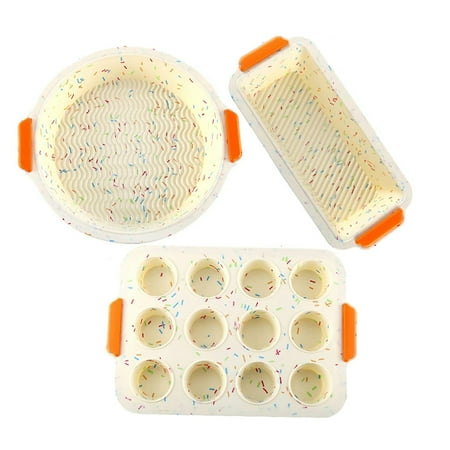 

Round Square Silicone Bakeware Set Cake Molds for Baking (Colorful)