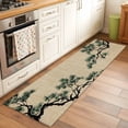 thumbnail image 2 of Teal Pine Tree 2'x6' Runner Rugs for Hallway Kitchen Bedside Non Slip Washable, Farmhouse Botanical Country Rustic Entryway Rug Runners with Rubber Backing, Long Carpet Runner for Laundry Room, 2 of 8