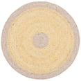 thumbnail image 2 of SAFAVIEH Braided Simon Bordered Reversible Area Rug, Gold/Beige, 5' x 5' Round, 2 of 11