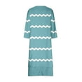 thumbnail image 5 of gbyLJF Cocktail Dress for Women Plus Causal Dress Business Casual Summer Dress Printed Dress Light Blue 3XL, 5 of 5