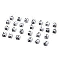 thumbnail image 2 of Bamboohart 100Pcs English Letters Beads DIY Square Beads Children Acrylic Jewelry Accessory, 2 of 10