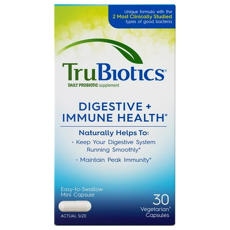 TruBiotics Daily Probiotic Capsules, Digestive + Immune Health, 30-Count (Pack of 18)
