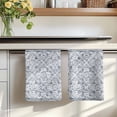 thumbnail image 7 of Grey Flowers Kitchen Towels Set of 4, Spring Floral Farmhouse Retro Art Absorbent Dish Towels for Kitchen, Microfiber Hand Towel, Quick Drying Tea Towel for Cleaning Decorative Dishcloths, 7 of 7