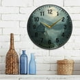 thumbnail image 3 of Yayeee Wall Clock Battery Operated 9.5" Silent Quartz Non-Ticking for Living Room Decor, Forest House, 3 of 8
