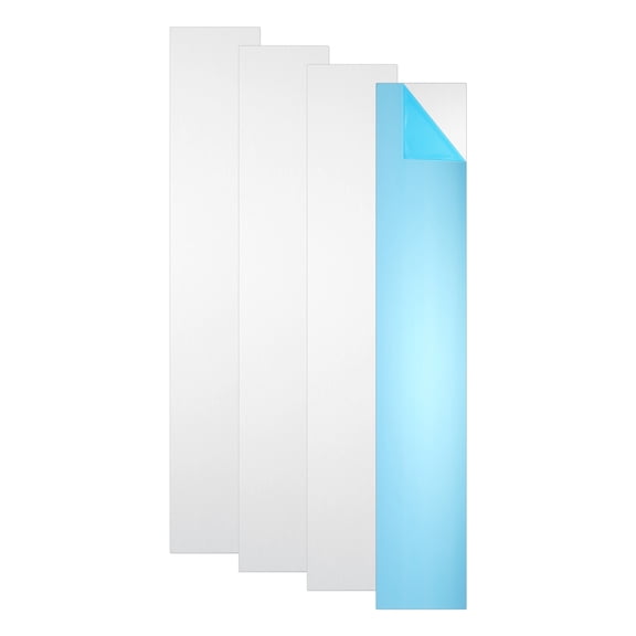 Uxcell 6061 T651 Aluminum Sheet Metal, 11.8" x 2" x 0.03" Flat Plain Aluminum Plate Covered with Single Protective Film Heat Treatable for DIY Crafting Industry(Silver, 4Pcs)