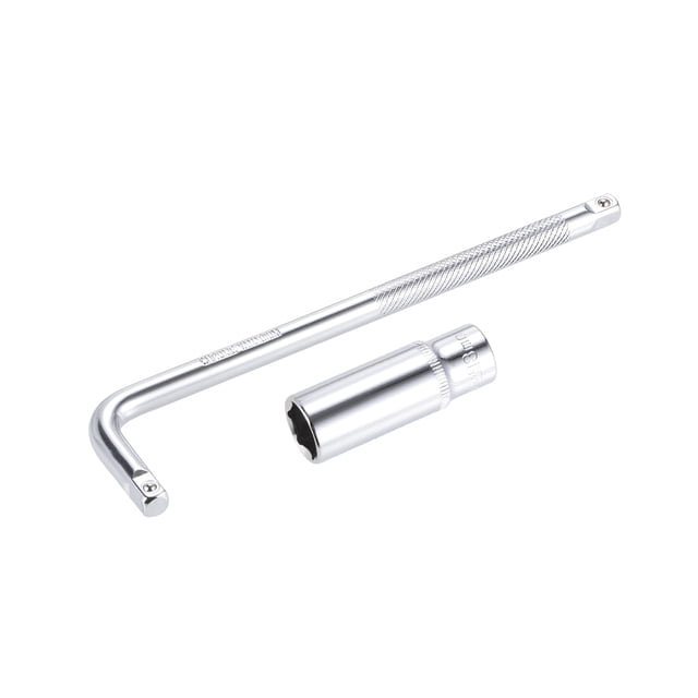 Unique Bargains Socket Accessory Set, 13mm 6-Point Deep Socket 6' L-Shape Extension Handle with 1/4' Drive