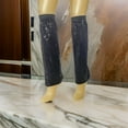 thumbnail image 6 of Women Sparkling Sequins Loose Leg Sleeves Boot Covers Vintage Dance Parties Leg Warmers Flared Knee Length Long Socks, 6 of 8