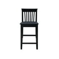 thumbnail image 3 of Home Square 2-Piece Furniture 24" Wood Counter Stool Set in Black, 3 of 10