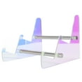 thumbnail image 2 of Clear 3 Tier Acrylic Keyboard Stand Mechanical Keyboard Holder Storage Stand Showcase for Tablet Picture Frames Stylish Design, 2 of 7
