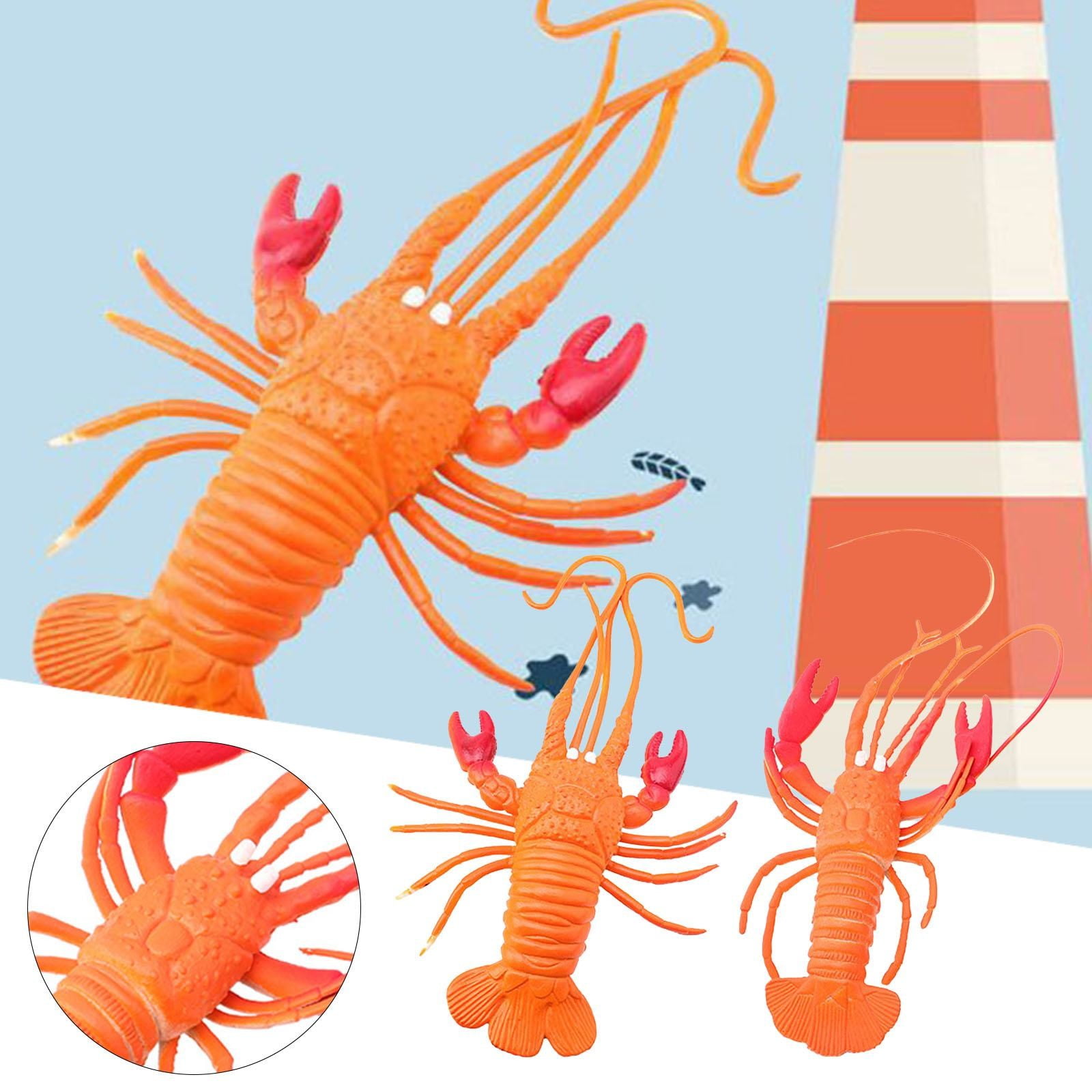 ERTUTUYI Lobster Rubber Lobster Lobster Modeling Simulation Soft Rubber Model Pinch Children's