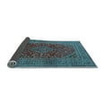 thumbnail image 2 of Ahgly Company Indoor Square Medallion Light Blue Traditional Area Rugs, 6' Square, 2 of 4