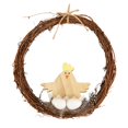 thumbnail image 1 of Corona de Pascua, corona de primavera, corona para puerta de entrada, decoración para colgar en la pared del hogar. 20cmx20cm, 1 of 9