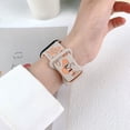 thumbnail image 3 of Silicone Band for Apple Watch 38mm 40mm 41mm 42mm (S10), Cute Butterflies Floral Engraved Soft Sport Band Adjustable For Apple Watch Series 10 9 8 7 6 5 4 3 2 1 SE, Orange, 3 of 6