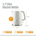 thumbnail image 2 of Toastmaster 1.7-Liter Electric Kettle - White, 2 of 7