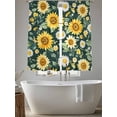 thumbnail image 6 of Sheer Curtain Panels Sunflower Daisy Rod Pocket Voile Window Curtains Watercolor Flower Window Treatments Ligh Filtering Privacy Curtain Drapes for Bedroom Living Room 2 Panel Set 63 Inch Length,, 6 of 9