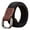 Black 110 cm, variant on Women Men Double Ring Buckle Canvas Belt Simple Casual Versatile Youth Cargo Waist Band Outdoor Sport Jeans Accessories