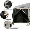thumbnail image 5 of MCombo 6-Sided Gazebo Portable Pop up Tent Canopy for Party (6-8 Persons), Tan 1024, 5 of 8