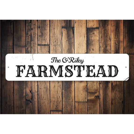 Farmstead Novelty Decor, Metal Wall Sign - 4x18 Inches