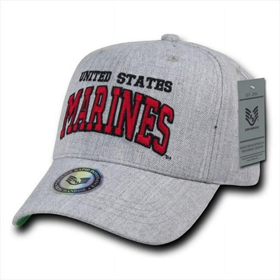 Rapid Dominance S016 - Heather Grey Military Caps-Marines