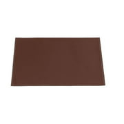 Dacasso Rectangular Brown Leatherette Placemat 17-Inch by 12-Inch