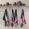 thumbnail image 5 of Dreamtimes Galaxy Wolf Kitchen Towels, 18 x 28 Inch Super Soft and Absorbent Dish Cloths for Washing Dishes, 4 PCS Reusable Multi-Purpose Microfiber Hand Towels for Kitchen, 5 of 7