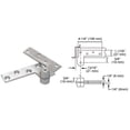 thumbnail image 5 of Rixson R180SC Satin Chrome Finish 3/4" Offset Top Pivot, 5 of 5