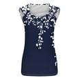 thumbnail image 4 of Fewfanhot Womens Tops Summer Tank Tops Square Neck Sleeveless Buttons Casual Dressy Tunics Basic Business Work T Shirts Blouses, 4 of 5