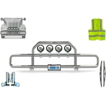 Kozak Front Grille Deer Moose Brush Bumper Guard Chrome Compatible with 579 2022  NO Fog