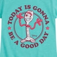 thumbnail image 3 of Toy Story 4 - Today Is Gonna Be A Good Day Forky - Toddler & Youth Girls Short Sleeve Graphic T-Shirt, 3 of 5
