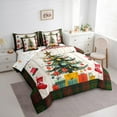 thumbnail image 3 of Manfei Chic Christmas Tree 7-Piece Twin Bedding Sets,Red Xmas Stocking Bedding Comforter Set,Old Barn Door Sheet Sets For Teens,Breathable Home Decor Reversible, 3 of 8